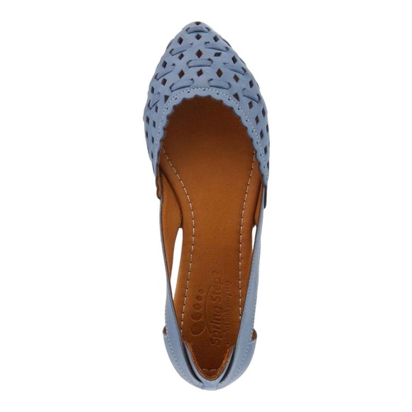 Spring Step Sandals Women Size 5.5 EU 36 Delorse Flat Denim Shoes - Picture 3 of 7